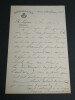 Paul RENOUARD - LETTRE AUTOGRAPHE SIGN&Eacute;E, 10 mars 1896. Paul RENOUARD