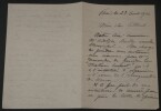 Charles DESVERGNES, Sculpteur - LETTRE AUTOGRAPHE SIGN&Eacute;E DE 3 PAGES 1911. Charles DESVERGNES