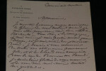 Vicomtesse de Renneville - Lettre autographe sign&eacute;e "moi m&ecirc;me je suis partie". Vicomtesse de Renneville