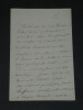 Elisa de LAMARTINE - LETTRE AUTOGRAPHE SIGN&Eacute;E, 2 pages. Elisa de LAMARTINE