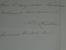 Elisa de LAMARTINE - LETTRE AUTOGRAPHE SIGN&Eacute;E, 2 pages. Elisa de LAMARTINE