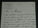 Paul VIDAL, Lettre autographe sign&eacute;e du conservatoire de musique et d&eacute;clamation.. Paul Vidal