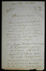 Lettre autographe sign&eacute;e, 1858. Georges Victor Gardin de Villers