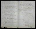 Lettre autographe sign&eacute;e, 1858. Georges Victor Gardin de Villers