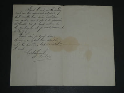 Adolphe BELOT - LETTRE AUTOGRAPHE SIGNÉE, 2 pages