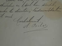Adolphe BELOT - LETTRE AUTOGRAPHE SIGNÉE, 2 pages