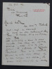Francis DE CROISSET - LETTRE AUTOGRAPHE SIGN&Eacute;E DE 5 PAGES. Francis DE CROISSET