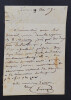 Marc-Antoine-Madeleine DESAUGIERS, Chansonnier - LETTRE AUTOGRAPHE SIGN&Eacute;E. Marc-Antoine-Madeleine D&eacute;saugiers