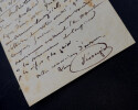 Marc-Antoine-Madeleine DESAUGIERS, Chansonnier - LETTRE AUTOGRAPHE SIGN&Eacute;E. Marc-Antoine-Madeleine D&eacute;saugiers