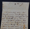 Marc-Antoine-Madeleine DESAUGIERS, Chansonnier - LETTRE AUTOGRAPHE SIGN&Eacute;E. Marc-Antoine-Madeleine D&eacute;saugiers
