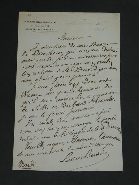 Lucien BERTIN - LETTRE AUTOGRAPHE SIGN&Eacute;E. Lucien BERTIN