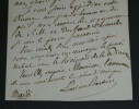 Lucien BERTIN - LETTRE AUTOGRAPHE SIGN&Eacute;E. Lucien BERTIN