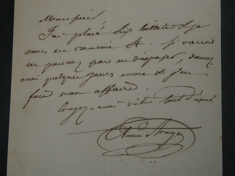 &Eacute;tienne ARAGO, Homme politique - LETTRE AUTOGRAPHE SIGN&Eacute;E, 1837, Paris. &Eacute;tienne ARAGO