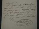 &Eacute;tienne ARAGO, Homme politique - LETTRE AUTOGRAPHE SIGN&Eacute;E, 1837, Paris. &Eacute;tienne ARAGO