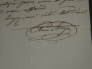 &Eacute;tienne ARAGO, Homme politique - LETTRE AUTOGRAPHE SIGN&Eacute;E, 1837, Paris. &Eacute;tienne ARAGO