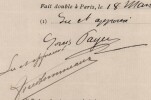 Pouvoir sign&eacute; par Louis Payen – Collection coh&eacute;rente de 50 auteurs & musiciens. Louis Payen
