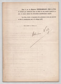 Pouvoir signé par Adrien Vély – Collection cohérente 24 auteurs & musiciens