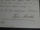 ANCELOT Virginie - LETTRE AUTOGRAPHE SIGNEE DU 9 JANVIER 1845. Virginie Ancelot