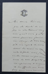 Ernest COQUELIN dit COQUELIN CADET - LETTRE AUTOGRAPHE SIGNÉE DE 4 PAGES