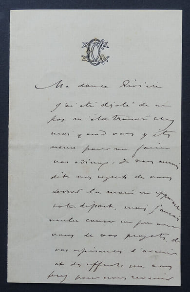 Ernest COQUELIN dit COQUELIN CADET - LETTRE AUTOGRAPHE SIGN&Eacute;E DE 4 PAGES. Ernest COQUELIN dit COQUELIN CADET
