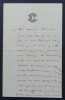 Ernest COQUELIN dit COQUELIN CADET - LETTRE AUTOGRAPHE SIGN&Eacute;E DE 4 PAGES. Ernest COQUELIN dit COQUELIN CADET