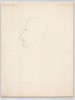 Pierre Alary - Dessin original sign&eacute; de ses initiales &Eacute;tude buste de femme 1950. Pierre Alary