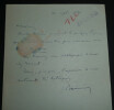 Jacques BAINVILLE, Journaliste - LETTRE AUTOGRAPHE SIGN&Eacute;E, 1931, 1 page. Jacques Bainville