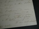 Alexandre-Edouard Goria - Lettre autographe sign&eacute;e [&agrave; Mme Coche] - 1850. Alexandre-Edouard Goria