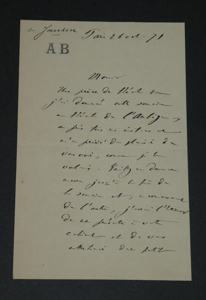 Adolphe BELOT - LETTRE AUTOGRAPHE SIGN&Eacute;E - 2 pages - 1871. Adolphe BELOT