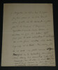 Fernand GREGH, Po&egrave;te - LETTRE AUTOGRAPHE SIGN&Eacute;E &Agrave; Monsieur Leclercq. Fernand GREGH