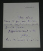 Jean Galtier-Boissi&egrave;re - Lettre autographe sign&eacute;e &agrave; Dominique Braga - 1918. Jean Galtier-Boissi&egrave;re