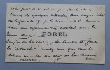 Paul POREL, Acteur et directeur de th&eacute;&acirc;tre - CARTE DE VISITE AUTOGRAPHE SIGN&Eacute;E. Paul POREL