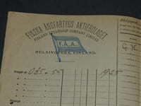 Très rare Connaissement Maritime 1915, Bordeaux à Wiborg en Finlande Estampille