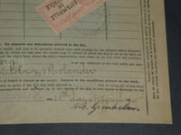 Très rare Connaissement Maritime 1915, Bordeaux à Wiborg en Finlande Estampille
