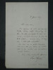 L&eacute;on AUCOC - LETTRE AUTOGRAPHE SIGN&Eacute;E, condol&eacute;ances, 1885. L&eacute;on AUCOC
