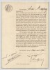 Pouvoir sign&eacute; par Andr&eacute; Mauprey – Collection coh&eacute;rente de 50 auteurs & musiciens. Andr&eacute; Mauprey