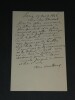 Oscar Comettant, Musicien - LETTRE AUTOGRAPHE SIGN&Eacute;E &agrave; Michel, journaliste 1886. Oscar Comettant