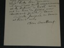 Oscar Comettant, Musicien - LETTRE AUTOGRAPHE SIGN&Eacute;E &agrave; Michel, journaliste 1886. Oscar Comettant