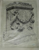 Dessin original sign&eacute; - Autel roman du Mus&eacute;e d'Arles - R&eacute;alis&eacute; &agrave; l'encre vers 1930. Louis Henri Laffill&eacute;e