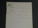 Samuel Henry BERTHOUD &eacute;crivain - LETTRE AUTOGRAPHE SIGN&Eacute;E &Agrave; Charles De LAROUNAT. Samuel-Henry BERTHOUD