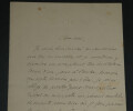 Adolphe BELOT - LETTRE AUTOGRAPHE SIGN&Eacute;E. Adolphe BELOT