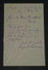 August NIEMANN - LETTRE AUTOGRAPHE SIGN&Eacute;E &Agrave; Max HIRSCHFELD, 1806, Dresde. August Christian NIEMANN