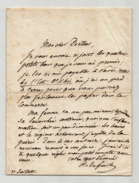 Charles H&eacute;guin de Guerle - Professeur et latiniste - Lettre autographe sign&eacute;e. Charles H&eacute;guin de Guerle