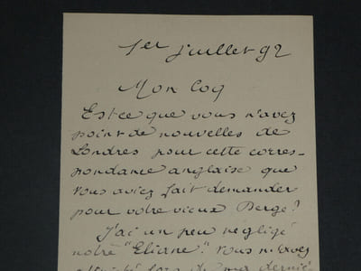 Émile BERGERAT - LONGUE LETTRE AUTOGRAPHE SIGNÉE À COQUELIN AÎNÉ - 4 pages 1892