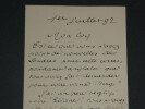 &Eacute;mile BERGERAT - LONGUE LETTRE AUTOGRAPHE SIGN&Eacute;E &Agrave; COQUELIN A&Icirc;N&Eacute; - 4 pages 1892. &Eacute;mile BERGERAT