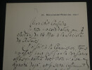 Ren&eacute; PETER, Homme de lettres - LETTRE AUTOGRAPHE SIGN&Eacute;E, Soci&eacute;t&eacute; des auteurs. Ren&eacute; PETER