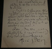 Ren&eacute; PETER, Homme de lettres - LETTRE AUTOGRAPHE SIGN&Eacute;E, Soci&eacute;t&eacute; des auteurs. Ren&eacute; PETER