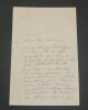 Th&eacute;odore GUDIN, peintre fran&ccedil;ais, lettre autographe sign&eacute;e, 14 f&eacute;vrier 1864. Th&eacute;odore GUDIN