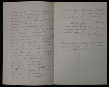 A. LOISON - Lettre Autographe Signée du secrétaire du Marquis d'Osmond, 1848