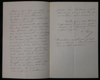 A. LOISON - Lettre Autographe Signée du secrétaire du Marquis d'Osmond, 1848